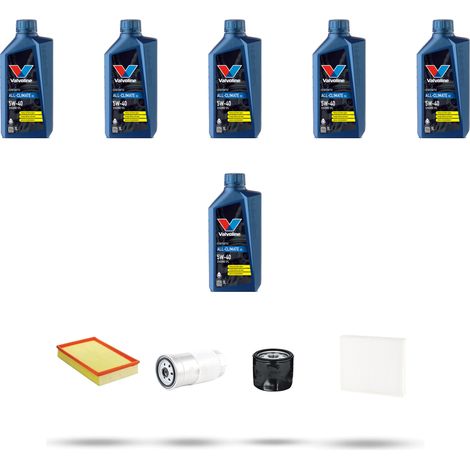 Kit tagliando 4 FILTRI e 6L OLIO compatibile con Volvo V70 II 2.5 TDi 103Kw dal 2000 al 2001 (1/5)
