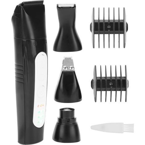 Kit de toilettage électrique 4 en 1 pour chien : tondeuse, rasoir et lime à ongles rechargeables par USB. (1/5)