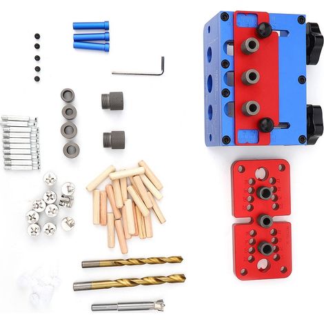 Ensemble de poinçons 3 en 1, gabarit de perçage en alliage d'aluminium, accessoires d'outillage 08350-S (1/5)