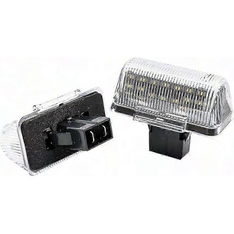 Plaque d'immatriculation LED 4388111 pour Ford Transit MK6 MK7 (2002-2013) et Transit Connect - Lot de 2 feux de plaque, ampoules blanches gx202412116 (1/5)