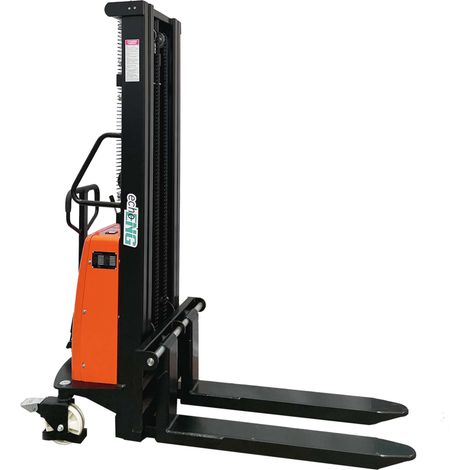 Sollevatore carrello semi elettrico trazione manuale H 3000mm 1000Kg Europallet (1/5)