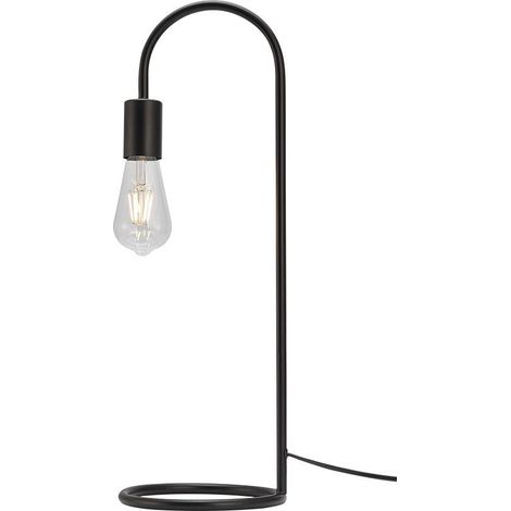 Lampe de table décorative 1xE27 23W IP20 – Métal noir (1/4)
