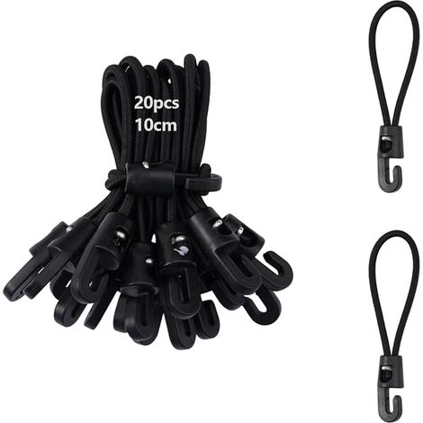 20 Pcs Rubber Bungee Corners with Spiral Hooks (1/5)