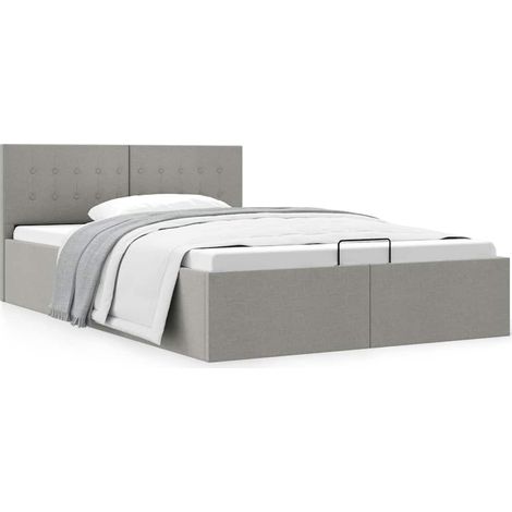 Cadre de lit à rangement hydraulique sans matelas 120x200 cm (1/5)