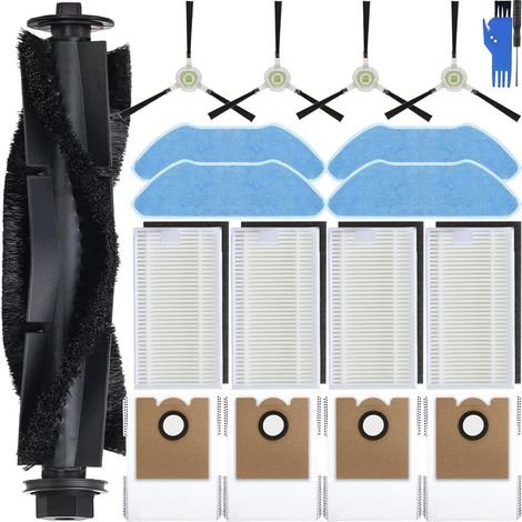 Brosse Principale Brosse latérale Filtre HEPA Serpillère Sac à poussière pour Lefant M2 Pro / M2S Pro aspirateurs Robots Pièces de Rechange Lingette Microfibre Consommables Kit d'accessoires (1/5)