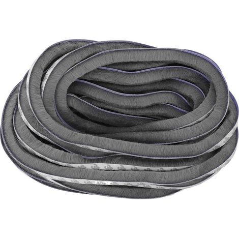 RUBAN ADHÉSIF AUTOCOLANT AUTOPROPRIÉTÉE ÉTANCHEIFIANTE 9x15mm Gris Polypropylene Soundproofing Windproof Dustproof Isolation Fenêtre Porte (1/4)