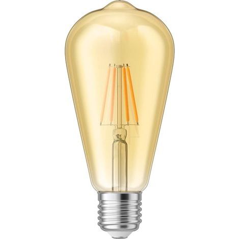 LED-Lampe E27, ST64, extra warmweiß (2700K), 4W, 489lm, Farbe Gold (1/5)