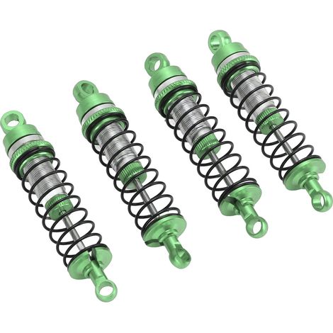 Amortisseurs avant et arrière en alliage d'aluminium pour voiture RC Traxxas Latrax Teton 1/18 - Vert (1/5)