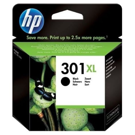Hewlett Packard HP 301XL - Hohe Ergiebigkeit - Schwarz - Original - Tintenpatrone - fr Deskjet 1000, 1010, 1050 J410, 1050A J410, 1051A J410, 1055 J410, 1056 J410 (1510), 1512 (CH563EEABE)