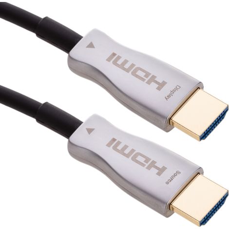 BeMatik - Câble vidéo HDMI 2.0 HDMI Ultra HD 4K fibre optique active 20m (1/5)