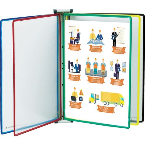 Tarifold 416169 magnetico da Parete elemento A4 Colori assortiti
