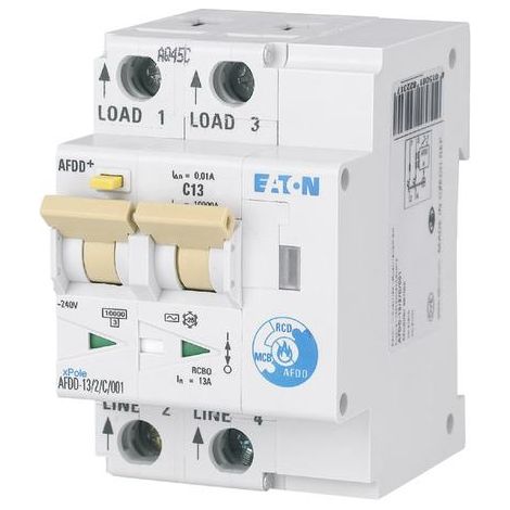 Eaton AFDD-13/2/B/003-A disyuntor gris 13A 230V