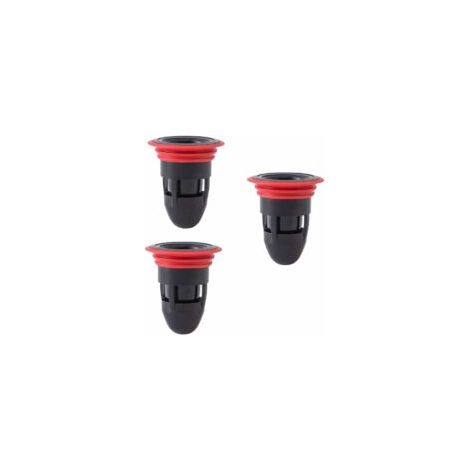 Desagüe de suelo para ducha, desodorizante sin filtro, antiobstrucción, antirreflujo, desagüe de suelo para baño y cocina (juego de 2 (negro)) - Crezuo (1/4)