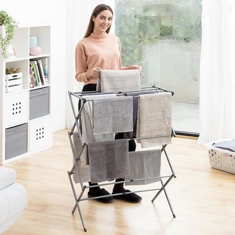 Sechoir Linge Pliable et Extensible Pliable