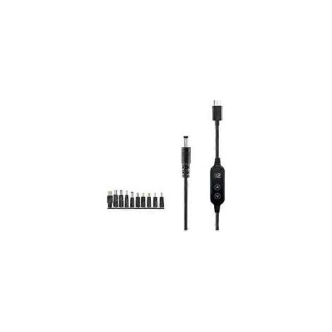 Typ-C-auf-DC5521-Multispannungs-Ladekabel, kompatibel mit Modems, Laptops und Geräten mit hohem Stromverbrauch bis zu 3 A. – Crezuo (1/4)