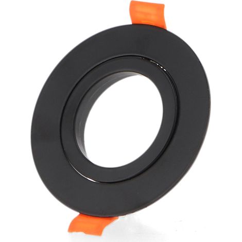 IluminaShop - Aro Basculante Redondo Negro Serie Luxury para GU10/MR16 (1/2)