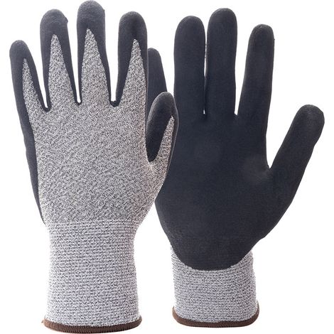 Gant Anti Coupure,Gant Huitre La Protection De Niveau 5 En Treillis Métallique En Acier Inoxydable Convient Aux Gants De Travail Pour Les Huîtres,La Coupe De Viande, Le Jardinage Et La Sculpture(L)