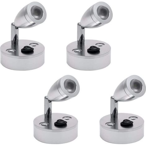 Innenbeleuchtung, Spot-Lampe, Auto-LED-Licht, 2 Stück, Wohnmobil-Leselampe, 3000 K, 180° Drehung für Wohnmobil, Van, Boot, Wohnwagen, Fahrzeug, Wohnmobil - Crezuo