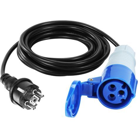 CEE Adapter Cable, 230V 16A, Campervan Plug, IP44, Extension Cord, Camping Accessory (1/5)