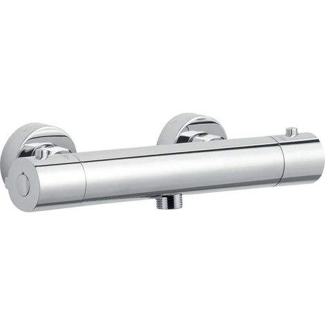 Deva Cool Touch Wall Mounted Thermostatic Bar Shower Valve Dual Handle - Chrome (1/2)