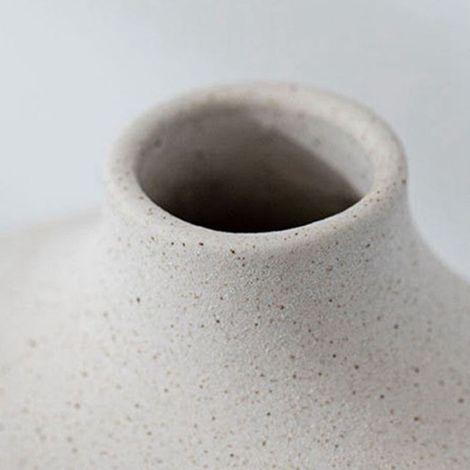 Vase à Beignet en CéRamique Nordique Design Creux à la Main Fleurs SèChes Pot Arts DéCoration pour Salon Bureau Maison Table (1/5)