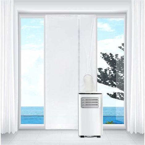 Joint de Porte pour Climatiseur Mobile et Sèche-Linge, Joint de Porte climatiseur, Tissu de Calfeutrage de Porte pour Toutes Les Climatiseur Mobile, Facile à installer, 210x90 cm