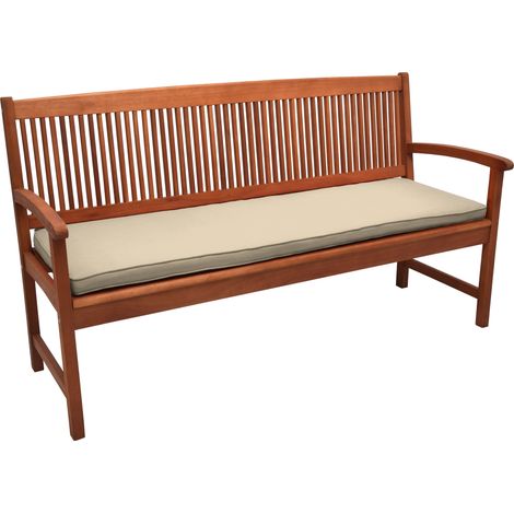 Beautissu Bankauflage Loft BK Natur, 120x48x5 cm