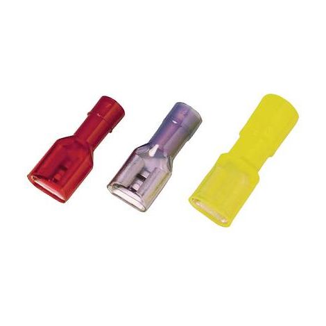 Cosse clip 6.3 mm x 0.8 mm Weidmüller LIF 6F638 RF 9200660000 entièrement isolé jaune 100 pc(s)
