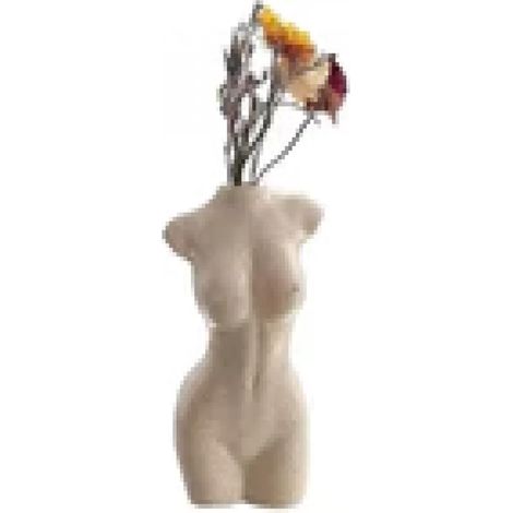 Vase Forme Corps - Vase À Fleurs Uniques En Céramique - Pour Décoration Salle De Bain Ou Salon - 1 Pièce (1/5)