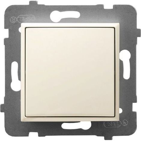 Interrupteur unipolaire Aria écru ŁP-1U/m/27