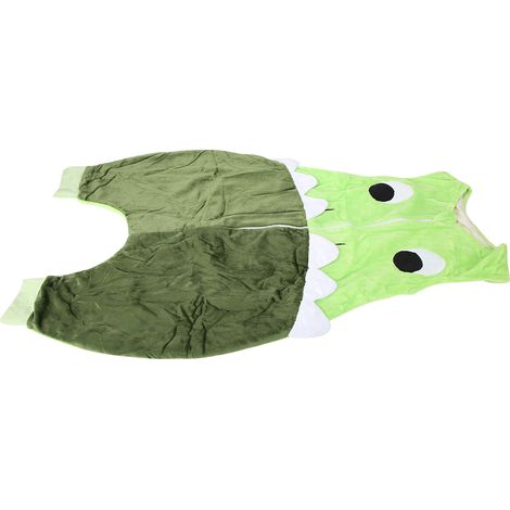 Gigoteuse pour bébé en coton doux anti-coups de pied, gigoteuse sans manches (vert M (3-5)) (1/5)