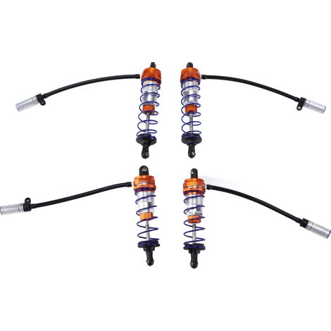 hochbelastbare Stoßdämpfer vorne und hinten für optimale Dämpfung, ausgewogenes Fahrverhalten, einstellbare Stoßdämpfer, Orange (1/5)
