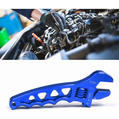 Clé de réglage antidérapante, rotation fluide, légère et antirouille, clé à molette bleue pour réparation maison et automobile (1/5)