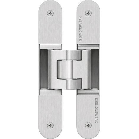 Simonswerk Türband Tectus TE 340 3D FR, verdeckt, Stahl silberfärbig beschichtet - 2 Stück (1/5)