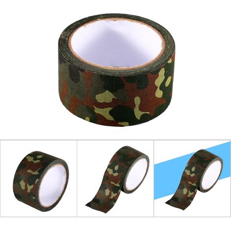 Ruban adhésif camouflage imperméable 10m pour chasse extérieure (motif camouflage allemand) (1/5)