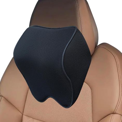 Oreiller de cou de voiture,Appui-tête de voiture en mousse à mémoire de forme - Oreiller de soutien de cou de universel de repose-pieds pour chaise de bureau à domicile (1/5)