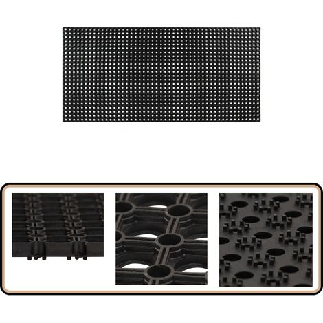 Tapis caoutchouc 22 mm 100 x 200 cm - Tapis Caoutchouc - Tapis Entrée - Tapis Exterieur - Tapis Porte - Tapis Résistante Aux Intempéries