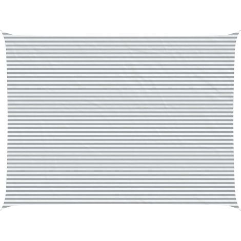 vidaXL Vela da ombra solare Grigio chiaro e bianco 8 x 6 m