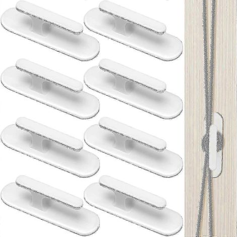Lot de 8 enrouleurs de cordons de stores, crochets de sécurité pour cordons de stores, supports adhésifs pour cordons de stores, supports pour cordons de stores (1/5)