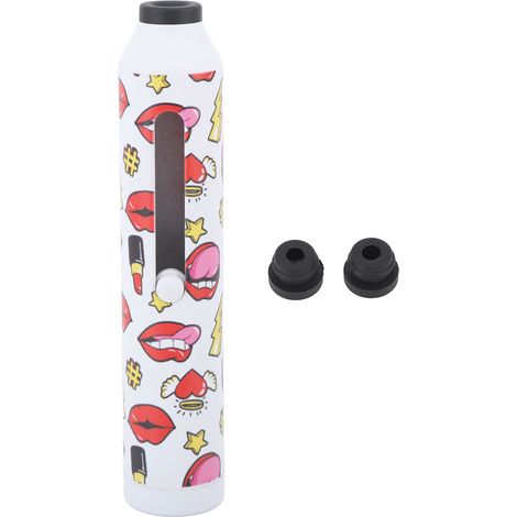 Cendrier de voiture portable léger grande capacité, sécurité protection, mini cendrier cigarette pour fumeur maison zone rouge lèvres (1/5)