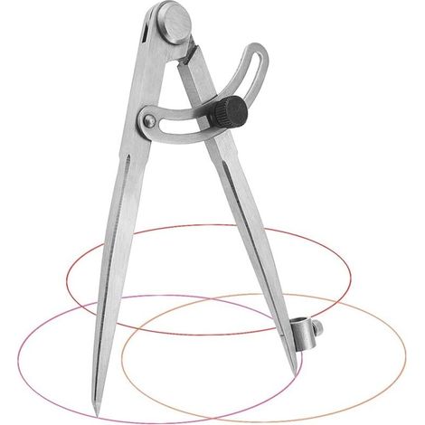 20 cm Zimmermannszirkel, professioneller Zirkel aus Kohlenstoffstahl, Zirkel mit großem Durchmesser zum Zeichnen von Kreisen, für Tischlerarbeiten, Metallbearbeitung und Lederverarbeitung