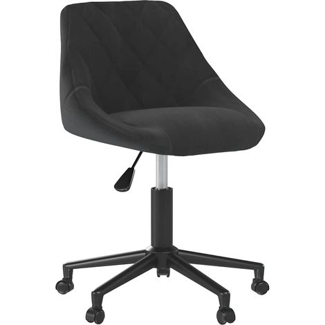 Chaise de bureau pivotante Fauteuil gamer - Chaise d'ordinateur Noir Velours BV149954 - BonneVie (1/5)