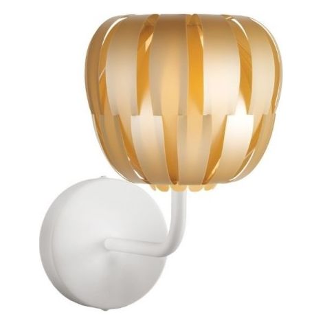 New Gold Wandleuchte aus Metall Cm. 19 x 25 x 26 Uhr
