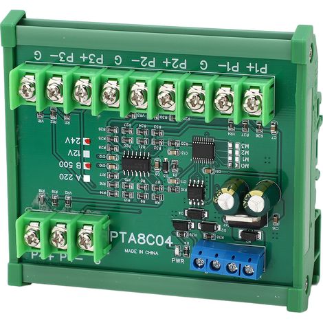 Module de capteur de température à résistance PT100 RTD RS485 avec boîtier de rail de guidage B500 (-40 °C à +500 °C) 24 V CC