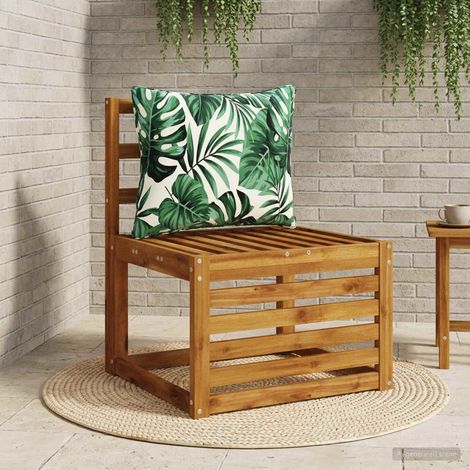 vidaXL 1-Piece Back Cushion PUTTEN 100% Polyester Leaf Pattern (1/5)