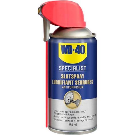 Lubrifiant WD40 specialist lock spray lubrification protection corrosion