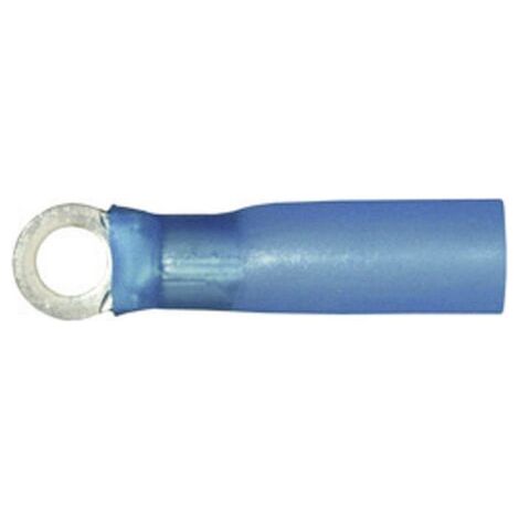 Vogt Verbindungstechnik 3635ah Cosse à oeillet avec gaine thermorétractable Section max.=2.50 mm² Ø du trou=4.3 mm partiellement isolé bleu 1 pc( D23130 (1/3)