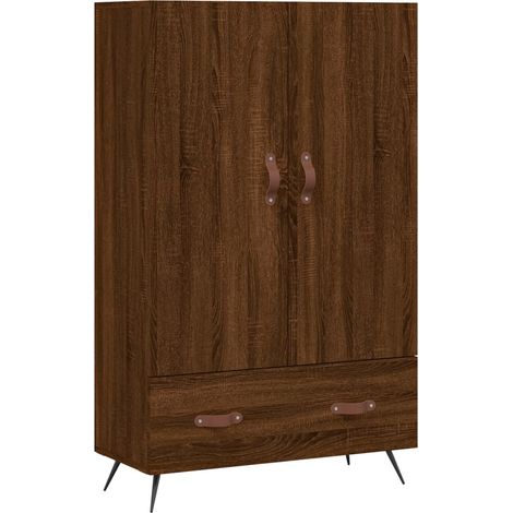Maison Exclusive - Buffet haut chêne marron 69,5x31x115 cm bois d'ingénierie (1/5)