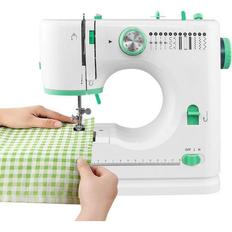 Machine à coudre électronique - 12 points réglables - multifonctionnelle et portable