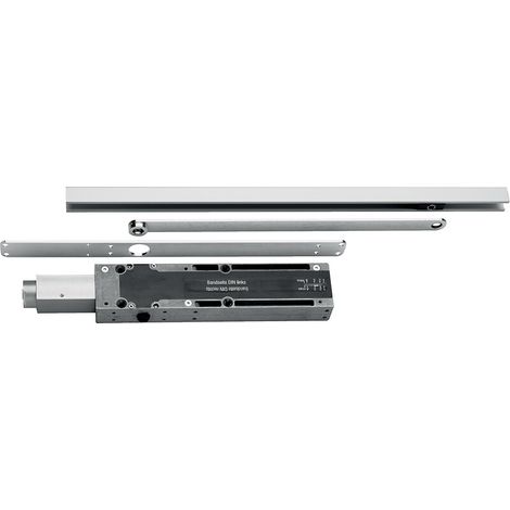 Bras à glissière 20 x 20 mm finition argent pour ferme-porte encastré Multigenius - ECO SCHULTE